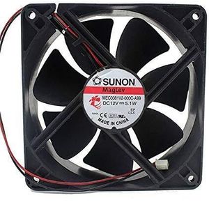 For - 116 CFM, Low Noise 44 dBA, 2600 RPM, Durable and Efficient Solution for PC Cases and Servers MEC0381V2-000C-A99 120mm 12V Chassis Power Supply Fan LMNCBVYA