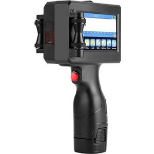 Brede codeertoepassingen 12.7/25.4mm Handheld Inkjet Printer Gun QR Barcode Batch Datum Nummer Logo Vervaldatum Codering Machine Lichtgewicht en handig(2 Cartridges-25.4mm)