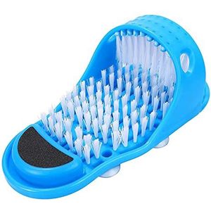 Voetschrobber voor badkamer/douche, peeling, borstelharen, zonder bukken, 1 stuk
