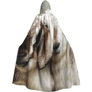 EdWal Dieren geitenprint mantel met capuchon, uniseks mantel met capuchon, voor volwassenen, carnavalskostuums voor Halloween cosplay kostuums