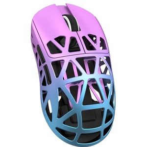 ATTACK SHARK PixArt PAW3950, 8K draadloze muis, 48g superlicht, verstelbare DPI 42000, BT/2.4G/bekabeld, voor Win11/Xbox/PS/Mac - Purple