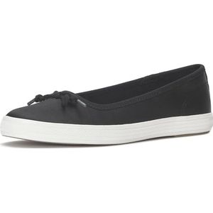 Keds Maisie-5 Fashion Sneaker voor dames, Zwart Satijn, 35.5 EU
