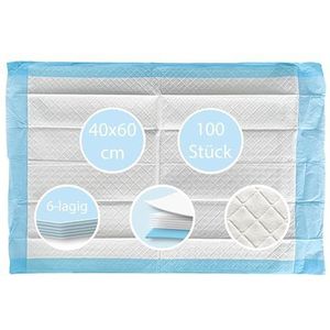 Tiga-Protect, 40 x 60 cm, 6 lagen, 100 stuks, eenmalig onderlegger, aankleedonderlegger, incontinentieonderleggers