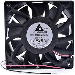 TFB1224GHE DC24V 1.44A 120x120x38mm 2-wire Server Cooler Fan