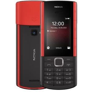 Nokia 5710 Xpress Audio Feature Phone met ingebouwde draadloze oordopjes, 4G-connectiviteit, MP3-speler, draadloze FM-radio, speciale muziektoetsen en duurzame batterij (Dual SIM) - Zwart