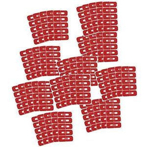 POFET 50st Rode Wegwerp Peel Off Tape Nail Art Morsbestendige Huid Barrière Polish Protector Cover Guard