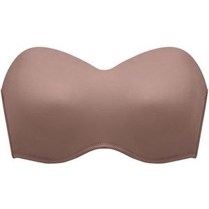 DELIMIRA Naadloze Grote Maten Strapless Minimizer-BH Voor Dames Bruin Paars 100C