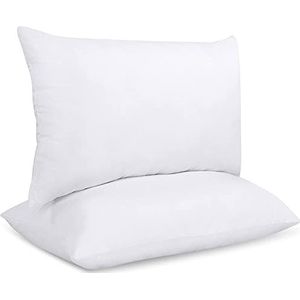 Utopia Bedding Kussenvulling 30 x 50 cm (Set van 2), Vulkussen Binnenkussen Sofakussen Decokussen (Wit)