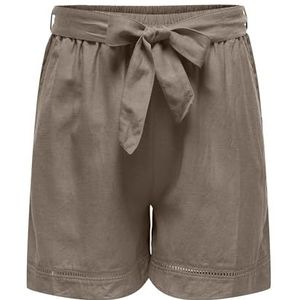 CARMAKOMA Damesshorts, losse pasvorm, middelhoge taille, walnoot, 46