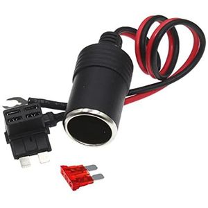 FMDNQMUJ - Voedingsadapter - Zwart - Auto-accu-klemmenklem - Sigarettenaansteker