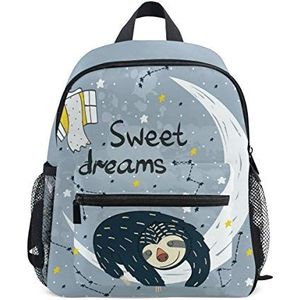 Sweet Dream Sloth Slaap Kids School Rugzakken Boek Tassen voor Jongens Meisjes