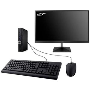 DELL PC Optiplex 5050 Micro Display 27 inch Intel I5-6500T RAM 16 GB SSD 240 GB W11 WiFi (gereviseerd)