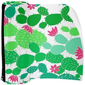 Potlood Case Licht Groen Cactuses Pouch Bag Pen Rits Tas voor Kantoorartikelen Reizen School Student Supplies