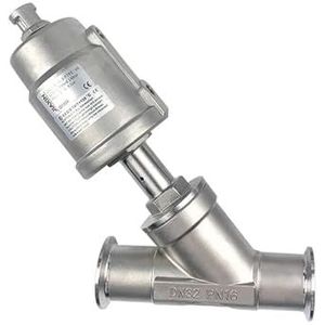 DN40 roestvrij staal Pneumatische snel-installeert Klep van Hoek Seat Normaal Gesloten Seat Klep PTFE die (Gesloten, Dubbele ACTING-DN40) Verzegelen