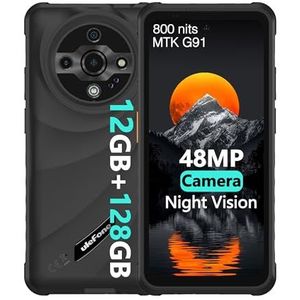 Ulefone Armor X31 Outdoor Smartphone, 12 GB + 128 GB/2 TB, MTK G91, IP68 robuuste outdoor mobiele telefoon, 6050 mAh, 48 MP + 20 MP nachtzicht, Android 14, 90 Hz 6,56 inch HD+ display, 4G Dual SIM