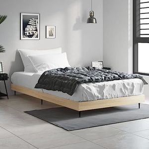 AUUIJKJF Bedden & Accessoires Bedframe Sonoma Eiken 90x200 cm Engineered Houten Meubels