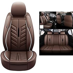 Stoelhoezen Beschermhoezen Lederen Auto Seat Cover Voor Peugeot 207 2008 308 407 208 Voor Partner 307 Sw 508 5008 Voor Rifter(Koffie)