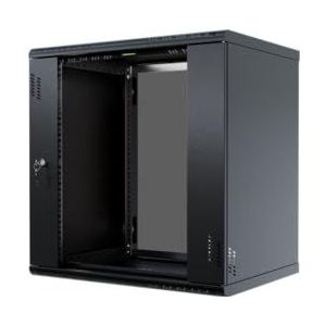 Stalflex Rack 19 inch 12U 450 mm PRO - Staal voor zware toepassingen - Rack en kasten voor netwerkapparatuur - Rackkast compatibel met planken