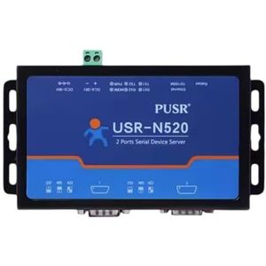 Lubeby Smart 2-poorts seriële naar Ethernet-servers USR-N520-H7-6 RS232/485 interface (USR-N520-H7-6 * 1 set)