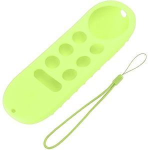 Schokbestendige Siliconen Afstandsbedieningshoes voor Chromecast met Le TV (Lichtgevend groen)