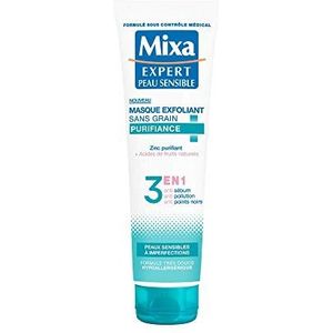 Mixa Expert Gevoelige Huid – Peelingmasker zonder korrel, reinigend, 150 ml