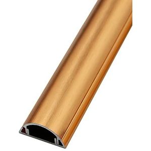 Kabelgoot Draadafdekking, Aluminiumlegering vloer- en wandkabelgoot, veelkleurig, meerdere maten(Gold,No.5)