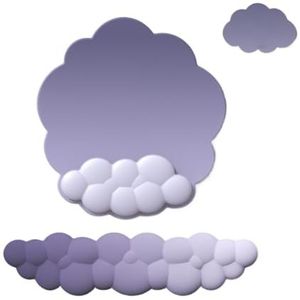 Muismat Cloud Mouse Pad Gradient Toetsenbord Pols Rust Computer Pols Pad Creatieve Bureau Pad Antislip Memory Foam Palm Rest(Set 9)