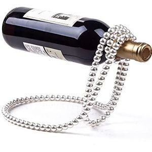 Wijnrek Golden Pearl Necklace Stainless Steel Wine Rack Wine Pedestal Clamp Holder Suspension Champagne Small Ornaments Wijnrekken wijnrek