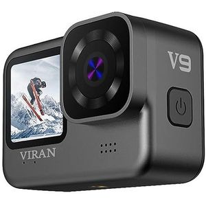 4K/60FPS WiFi Anti Shake Actie Camera V9 Met Afstandsbediening Scherm Waterdichte Groothoek Sport Camera Gebruiksvriendelijk(XJ-V9)