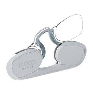 Nooz Optics Armless Reading Glasses - Color Black Magnification Strength +2.50 - Rectangular Shape - Magnifying Readers for Men and Women - Original Collection