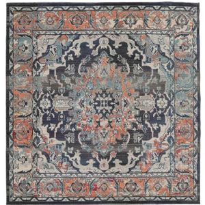RugVista Elnath Vloerkleed - Donkerblauw/Oranje 250x250