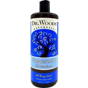 Dr. Woods Naturals Zeep de Marseilles met pepermunt, 946 ml