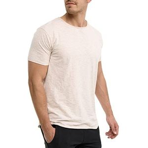 INDICODE Heren Willbur Tee Shirt | T-shirt met ronde hals Ecru Mix XXL