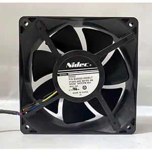 12038 PWM Fan B35502-35DEL7-12V 1.54A 12CM High Airflow Fan for PC and Electronics