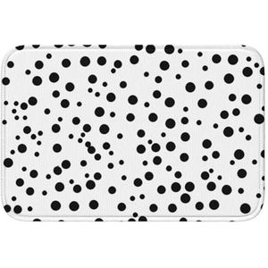 IDETECTOR Zwart-wit Polka Dot bedrukte zoom mat 40x60 entree tapijt indoor outdoor tapijt