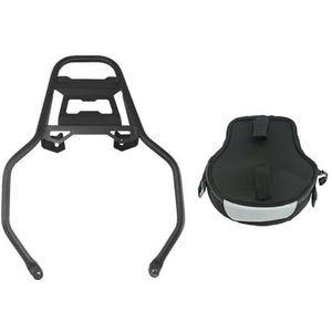 Bagagerek Motorfietsen Voor R1200GS Lc Voor Adv Voor R1250GS Voor Adventrue 2018-2022 Motor Achter Bagage Top Case Rack Beugel Roestvrij Bagagedrager Ondersteuning Plank(A set of black)