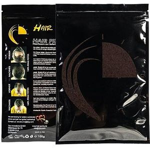 Hair Quicky® Premium Hair Fibers, shaar, direct effect bij geheime hoeken, gedeeltelijke gladheid, haaruitval en licht haar, voor mannen en vrouwen, natuurlijke keratine |100g | donkerbruin