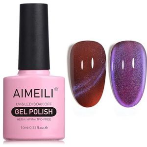 AIMEILI Hema Free Cat Eye Gel Nagellak UV LED Gellack Soak Off Vegan Cruelty-Free Gel Polish 10ml (740)