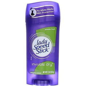 Lady Speed Stick Onvisible Dry Antiperspirant & Deodorant, Powder Fresh - 2,3 oz - 4 stuks door Lady Speed Stick