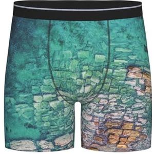 GRatka Boxer slips, heren onderbroek Boxer Shorts been Boxer Slips grappig nieuwigheid ondergoed, strand oceaan golven patroon, zoals afgebeeld, XL