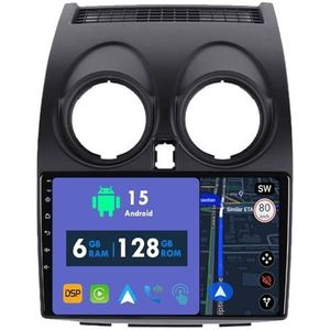 RoverOne Autoradio GPS voor Nissan Qashqai 2008-2014 Carplay Android Auto Stereo Hoofdeenheid Bluetooth WiFi Radio Speler Sat Navigatie