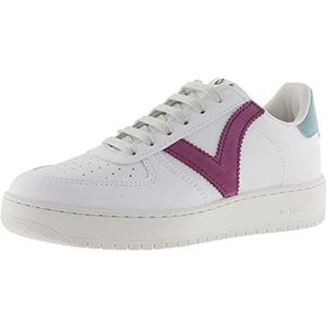 victoria Unisex Adults 1258201-WOMEN Low-Top VICTORIA LEATHER EFFECT LOW TENNIS MADRID & CONTRAST FUCSIA 40