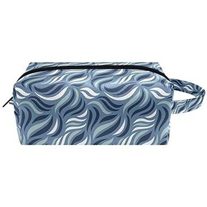 Catoon Dinosaurus & Eenhoorn Vrouwen Cosmetische Tas Schoonheidstas, Draagbare Hangende Reistoilettas, Leer Waterdichte Make-up Pouch Potlood Case voor kinderen