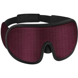 3D slaapmasker, blokkering, licht, slaapmasker voor oog, zacht oogmasker voor reizen, oogmasker voor 's nachts, ademend, blinddoek (rood)