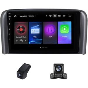 Android 14 autoradio geldt voor Volvo S80 1 1998-2006 met Carplay Android Auto WiFi 9 inch autoradio 2 Din met Bluetooth FM/RDS DSP/GPS-navigatie stuurbediening achteruitrijcamera(C20Pro)