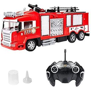 RC speelgoed voor Jongens RC Brandweerwagen Brandweerman Minispeelgoedauto Afstandsbediening Bouwvoertuigmodel Educatief speelgoed Cadeau RC Vrachtwagen Cementmixer Brandweerwagen