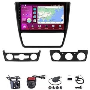 Android Double Din Car Stereo 9 Inch Touchscreen Autoradio Autotoebehoren Multimedia Stuurwielbediening met Navigatie Plug And Play Voor Skoda Yeti 5L 2009-2014(M100S WIFI 1G+16G)