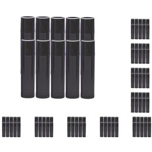 10 Set van 10x 5G Lege Lippenstift Tubes Hervulbare Lipgloss Balsem Flessen Flesjes Zwart
