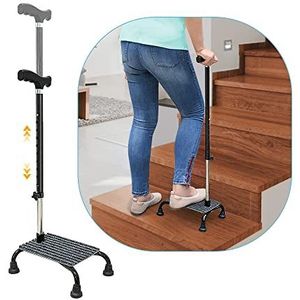 Mybow - Trappenstokken - Grijs - Halftrede Wandelstokken voor Senioren