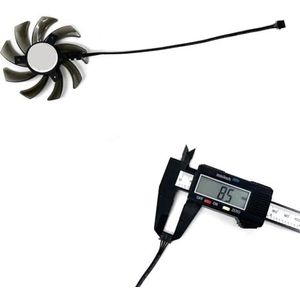 87 mm 4-polige GA91S2U voor GTX 1660 Ti koelventilator, compatibel met GTX 1660 Ti RTX 2060 2060S Super (bruin)